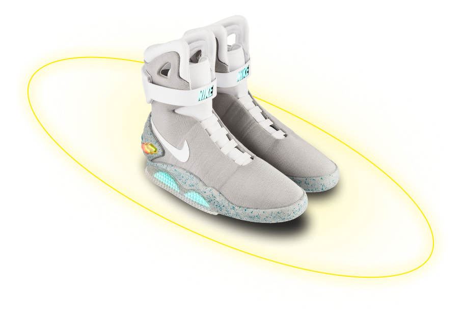 Кроссовки Nike Air Mag с желтым кольцом вокруг